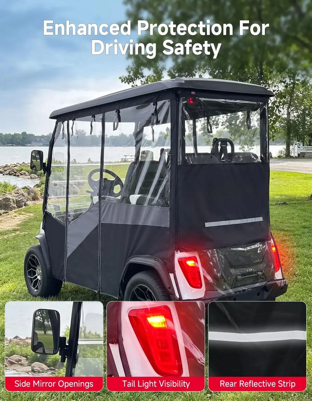 Golf Cart Enclosure For Evolution D5 Maverick Ranger 4