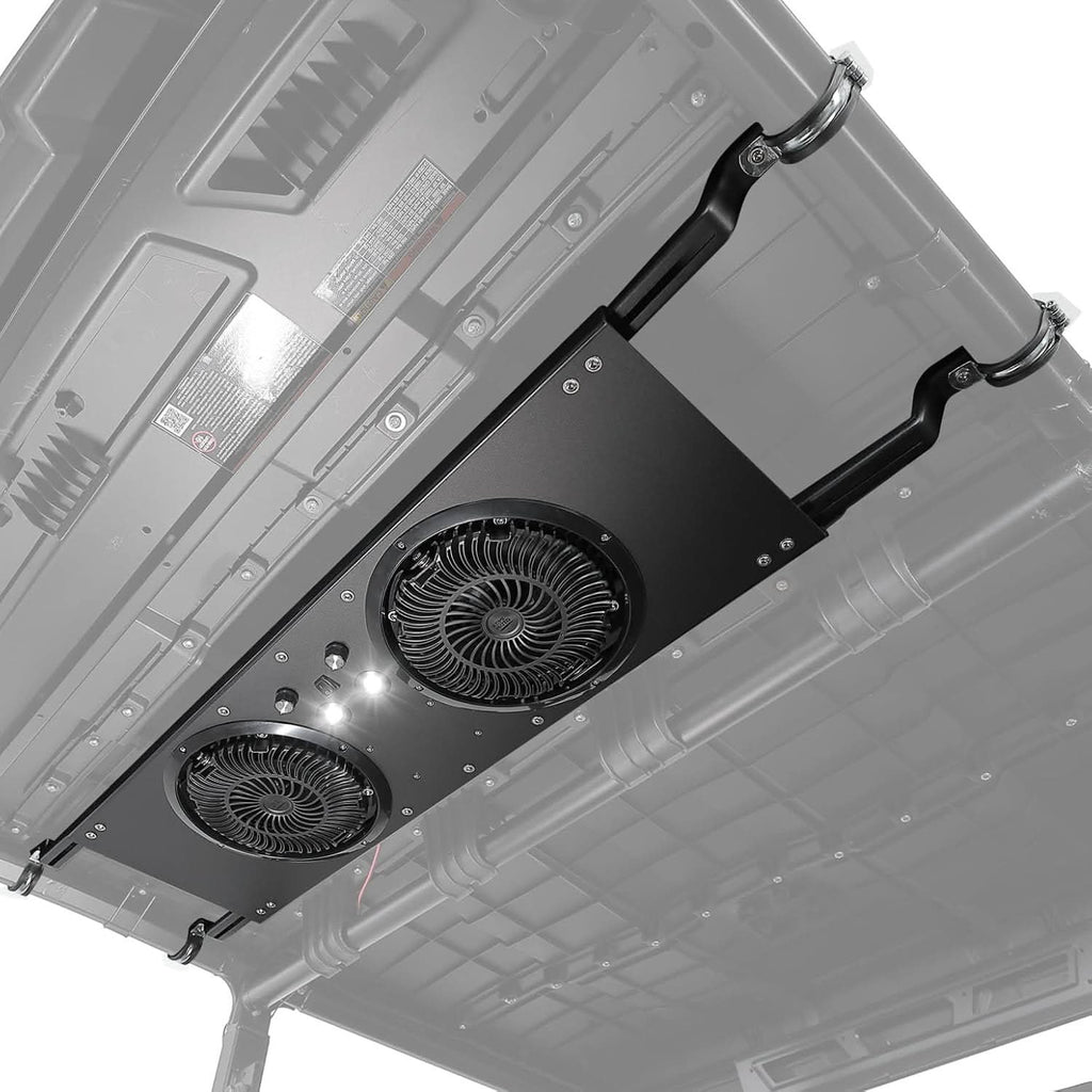 UTV Roof Fan with lights for Polaris Defender UForce 57-41 Inch Roof Width (New)