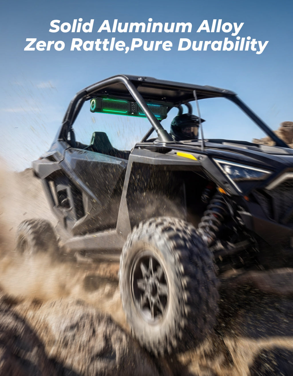 KEMIMOTO Midnight 80 Gen2 UTV Soundbar For Can am Polaris 680W Max Power, IP66 Waterproof & Quad Passive Radiators