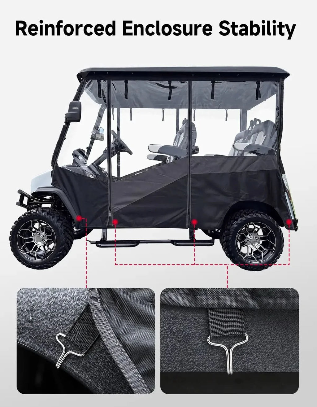 Golf Cart Enclosure For Evolution D5 Maverick Ranger 4