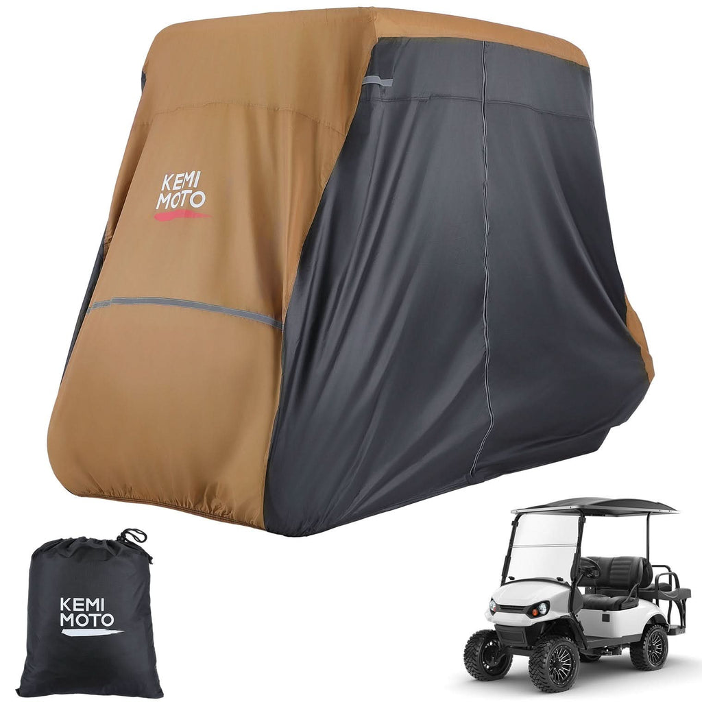 Universal Golf Cart Cover for 2-4 Seats with Storage Bag