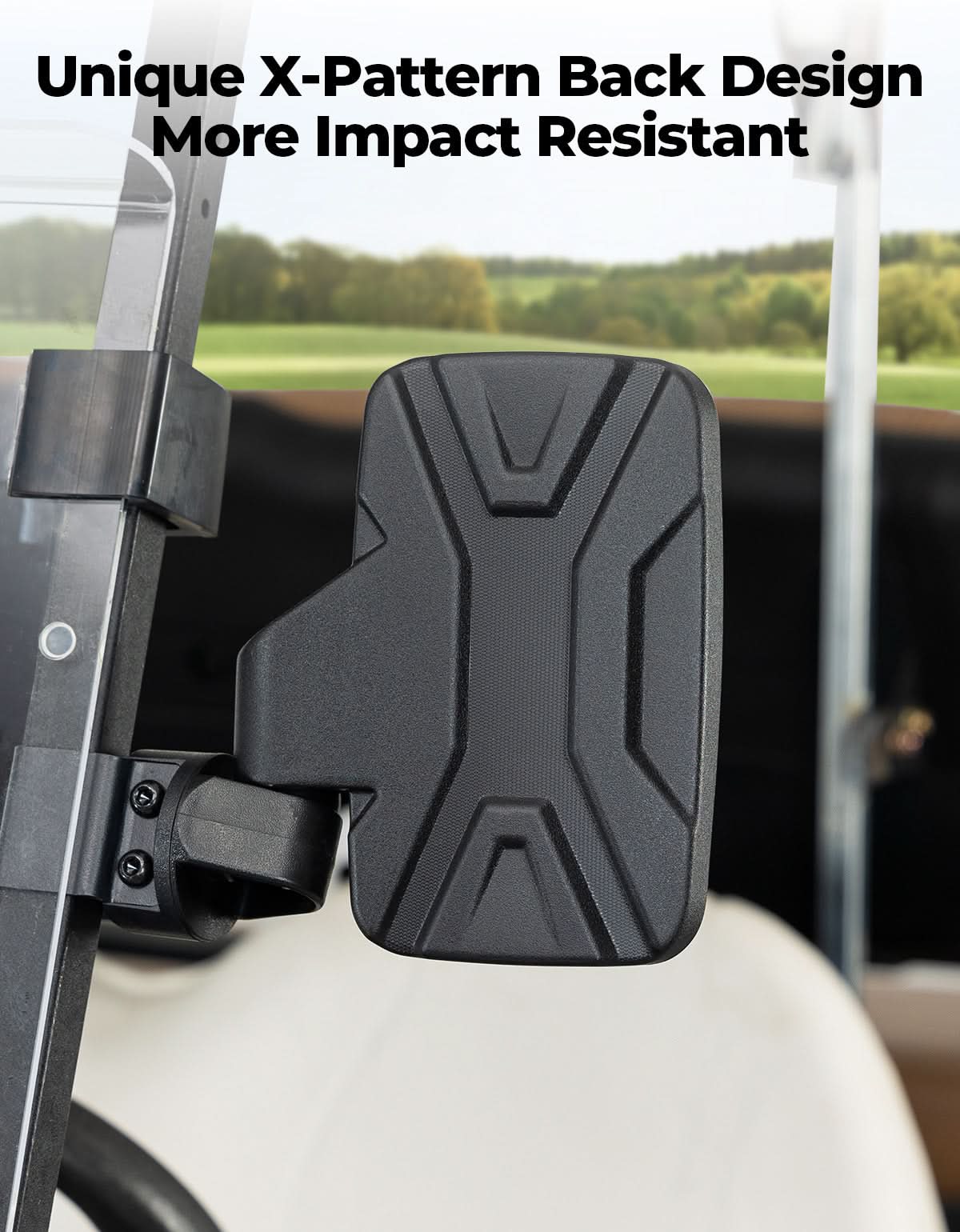 Side Mirrors For Golf Cart Square Tube Mount
