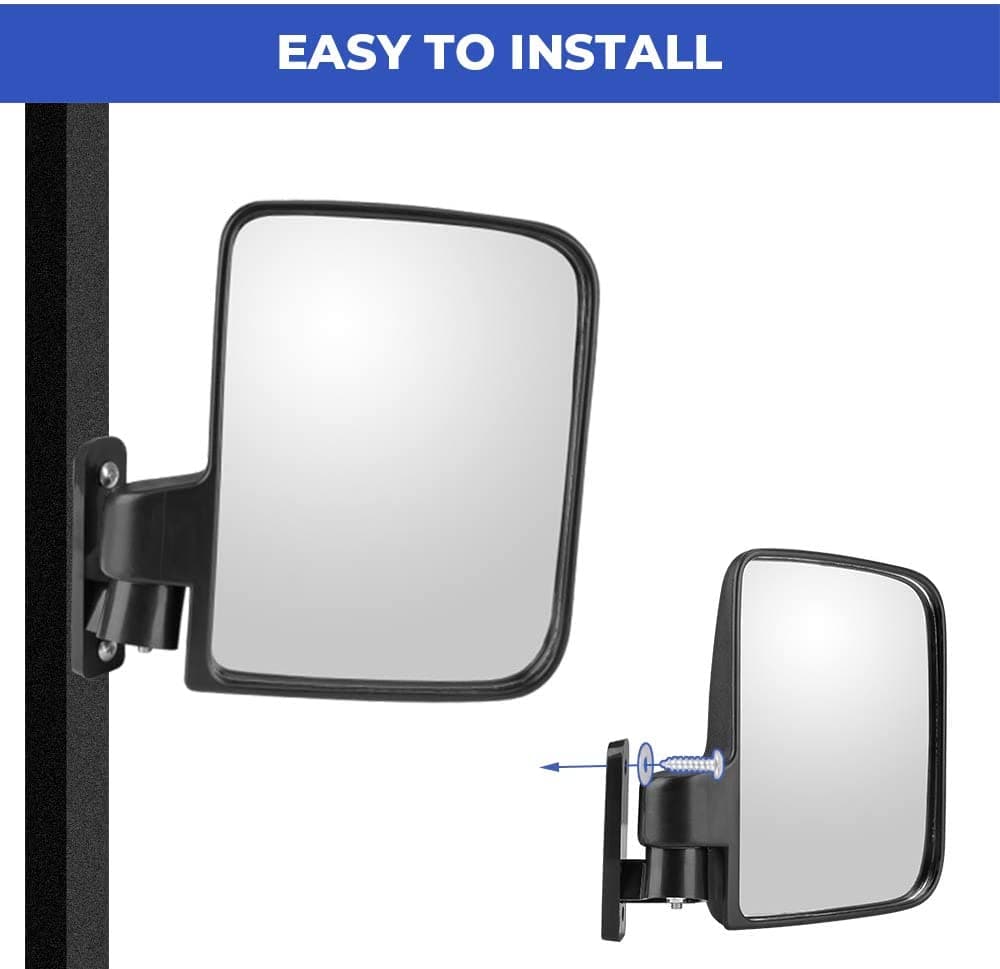Golf Cart Side Mirror with LED Turn Signal Light