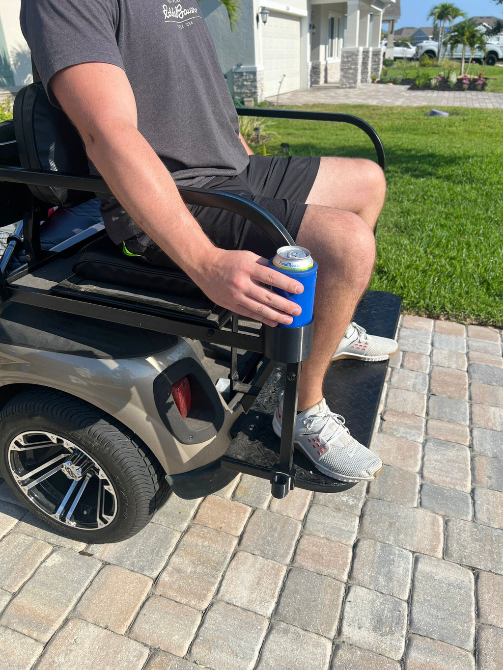 Quick-Clip Golf Cart Cup Holder & Mount