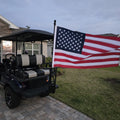 Evolution Golf Cart | 1" Round Bar | Golf Cart Grab Bar Modular Flag Pole - Mounts and Pole Included!!!