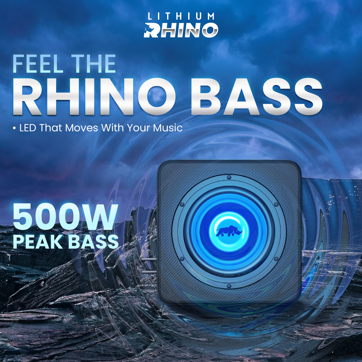 The Rhino Audio Bundle - GX500 SOUNDBAR , SUBWOOFER, & STEERING REMOTE