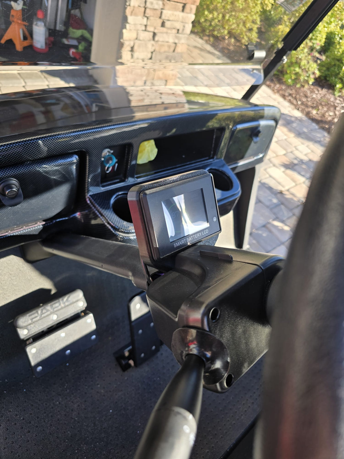 Golf Cart Lithium Battery Gauge Steering Column Mount