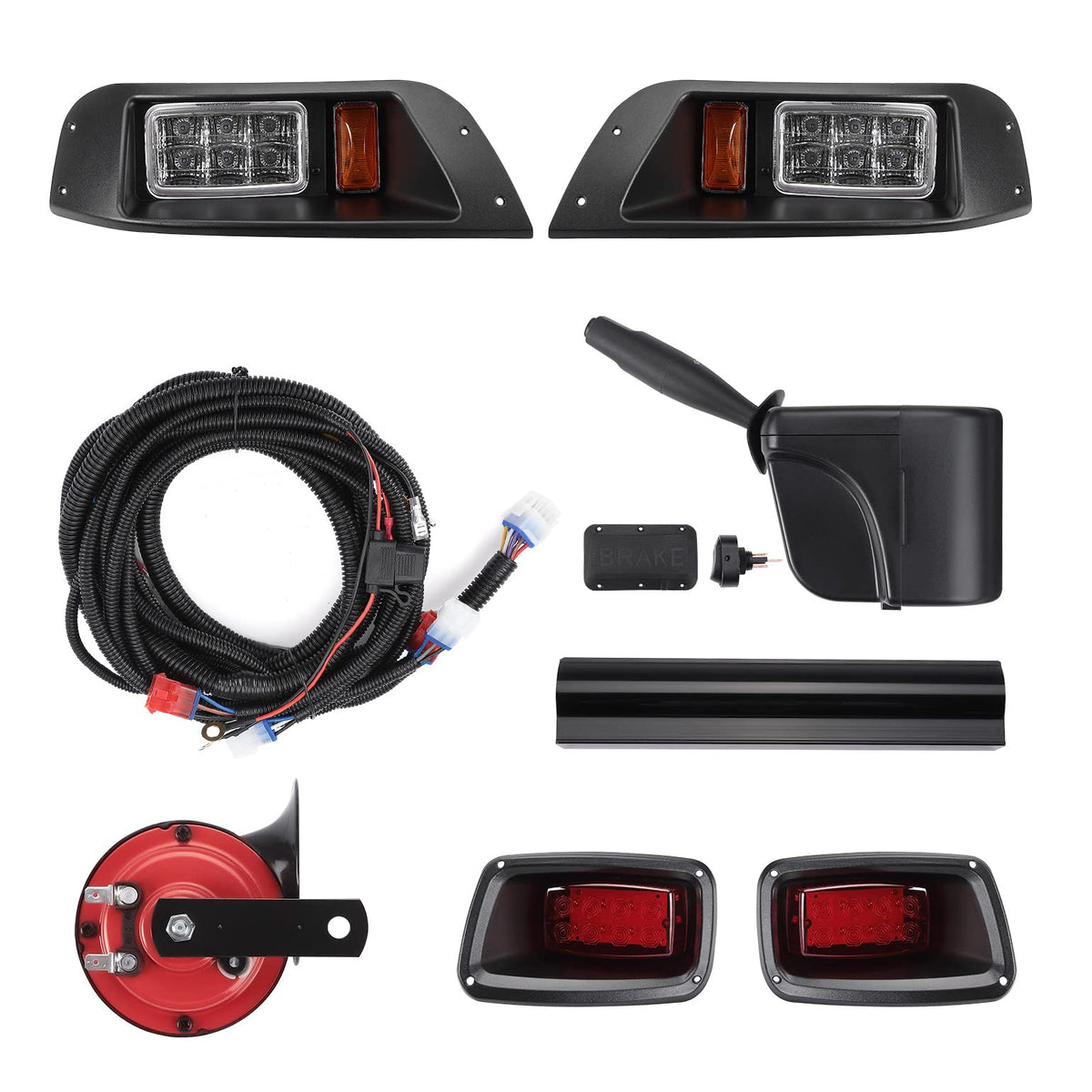 Golf Cart LED Full Light Kit with Turn Signal Switch for EZGO TXT 1996-2013