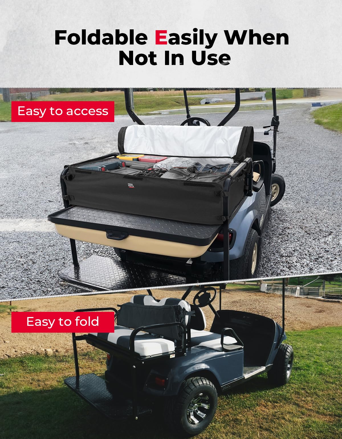 Storage Bag for Club Car, EZGO, Drive, Kandi Electric Golf Carts
