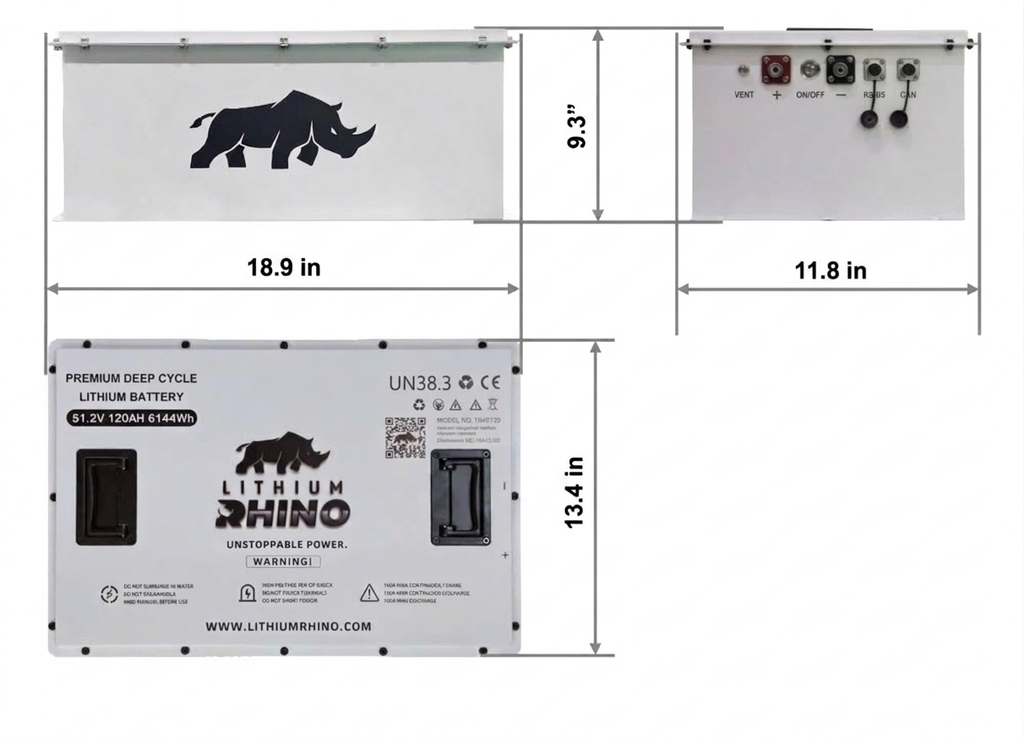 48V 120Ah Lithium Rhino Conversion Kit