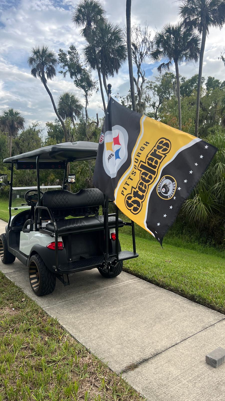 Quick-Clip Golf Cart Flag Pole & Mount Kit